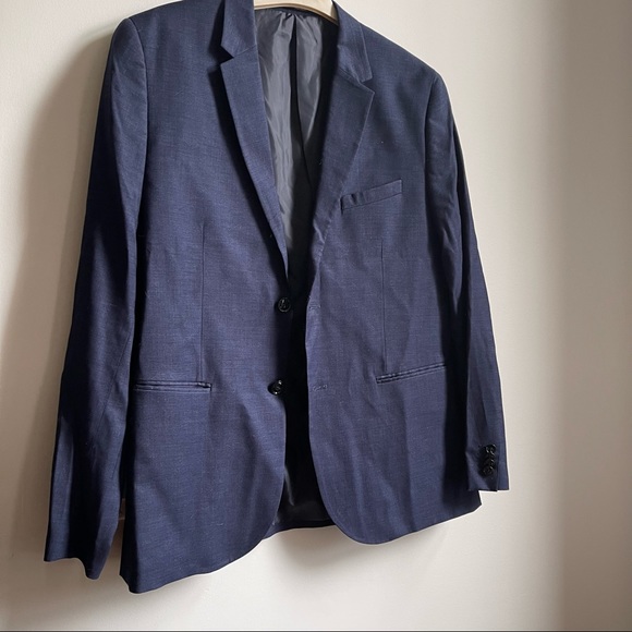 H&M Mens Blue Blazer Size Medium 44R - Picture 2 of 7